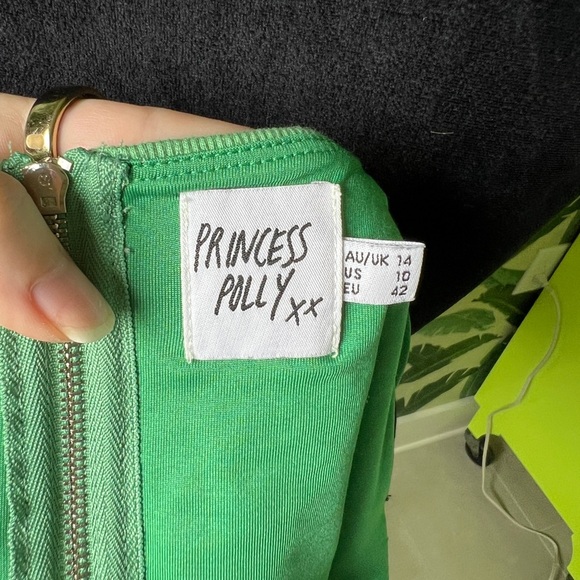 Princess Polly Green Kaeshia Rib Bustier Size 10 - Picture 10 of 10